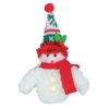Winter Kisses Snowman With Red Scarf Hanging Ornament