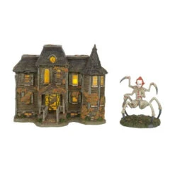Department 56 - Halloween - Neibolt House With Pennywise Set Of 2