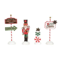 Department 56 - Peppermint Panache Set Of 4