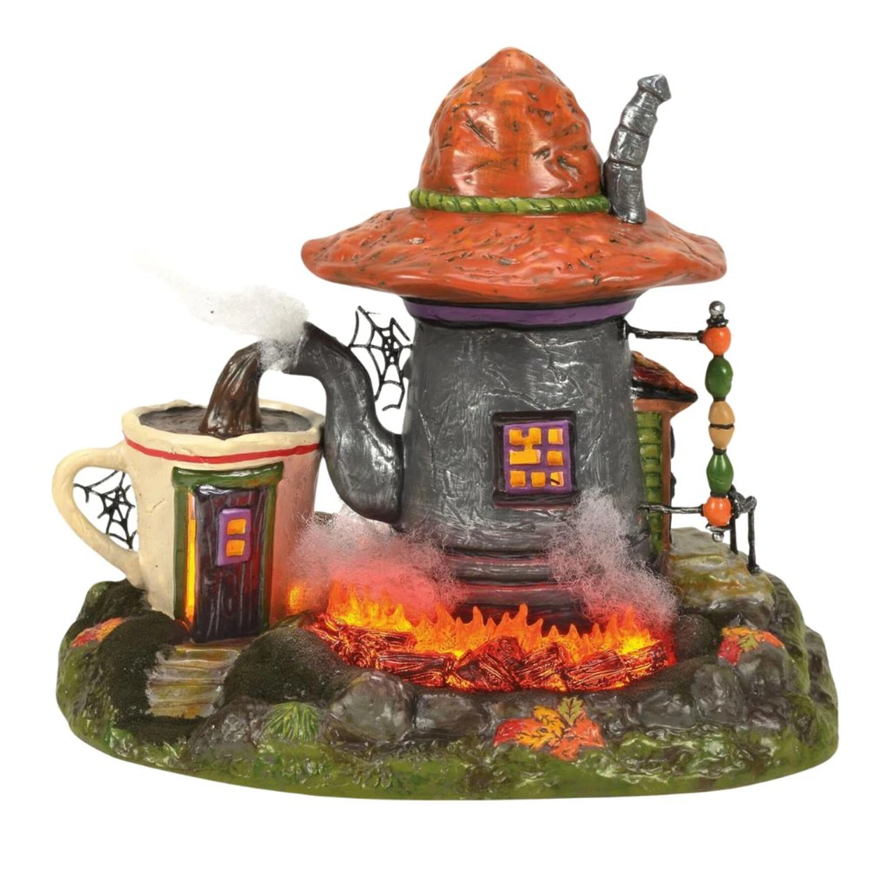 Department 56 - Snow Village Halloween - Luna’s Late-Night Brew Set/2 2 Department 56 - Snow Village Halloween - Luna’s Late-Night Brew Set/2 - Image 2