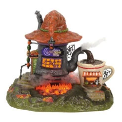 Department 56 - Snow Village Halloween - Luna’s Late-Night Brew Set/2