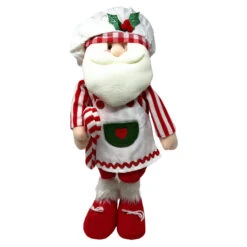 Whimsical Plush Mrs. Claus Chef Stander
