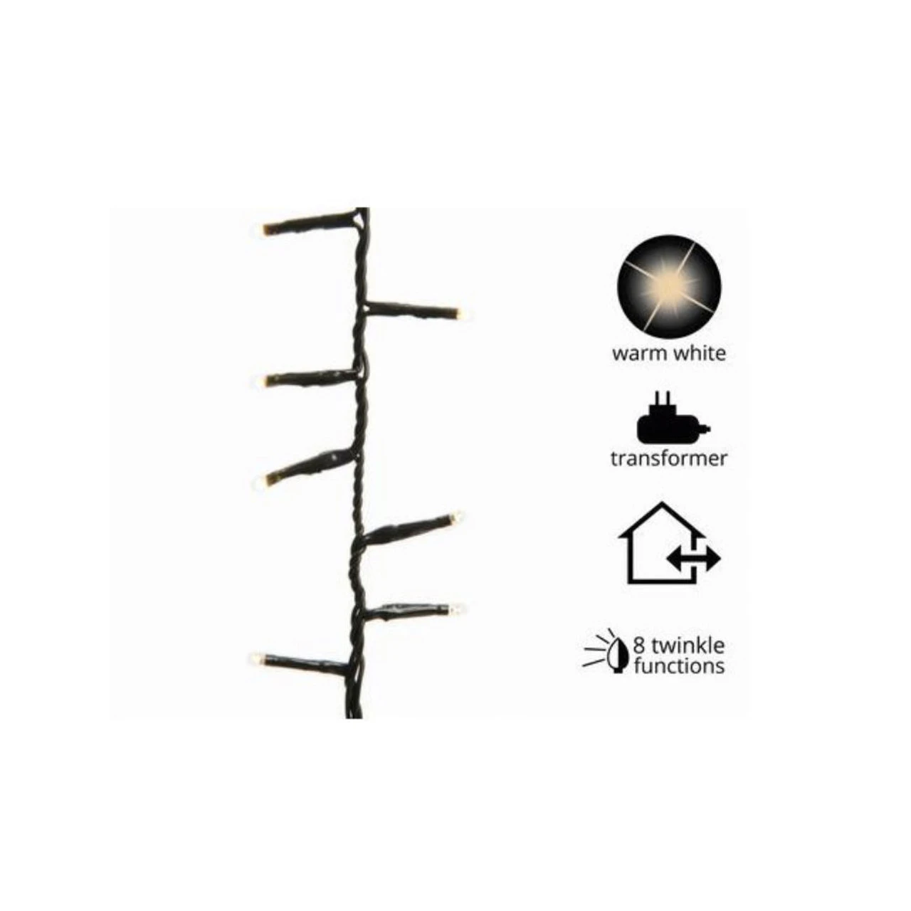 Lumineo 500 LED Warm White Compact Lights Green Wire 2 Lumineo 500 LED Warm White Compact Lights Green Wire - Image 2