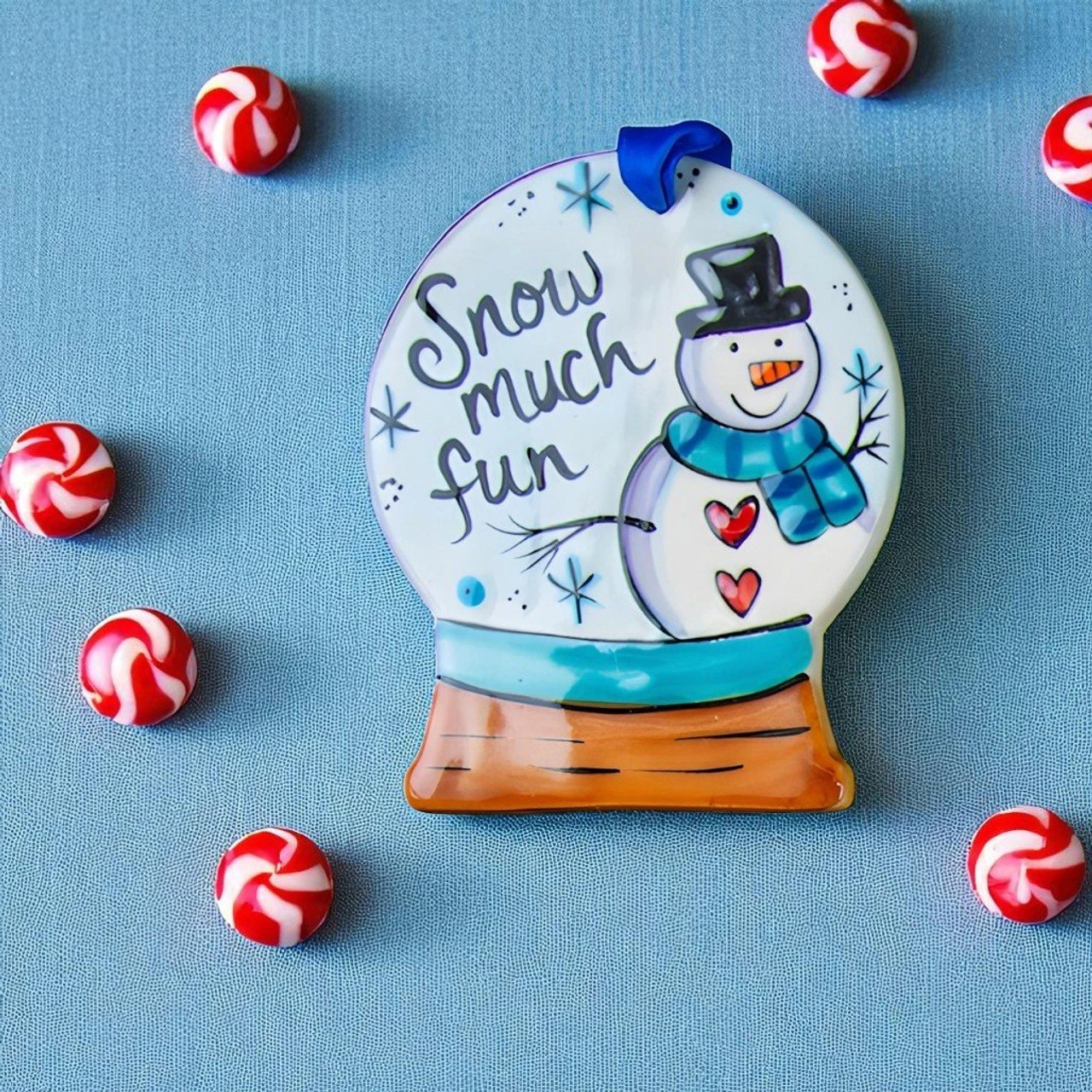 The Nola Watkins Collection Snow Much Fun Snow Globe Ornament 2 The Nola Watkins Collection Snow Much Fun Snow Globe Ornament - Image 2