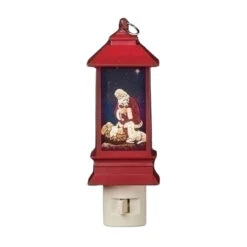 Kneeling Santa Lantern Nite Lite