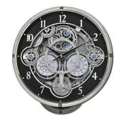 Chronograph Black-Silver Clock