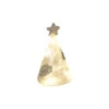 Lighted Small Frosted Glass Pinecone Tree