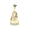 Lighted Medium Frosted Glass Pinecone Tree