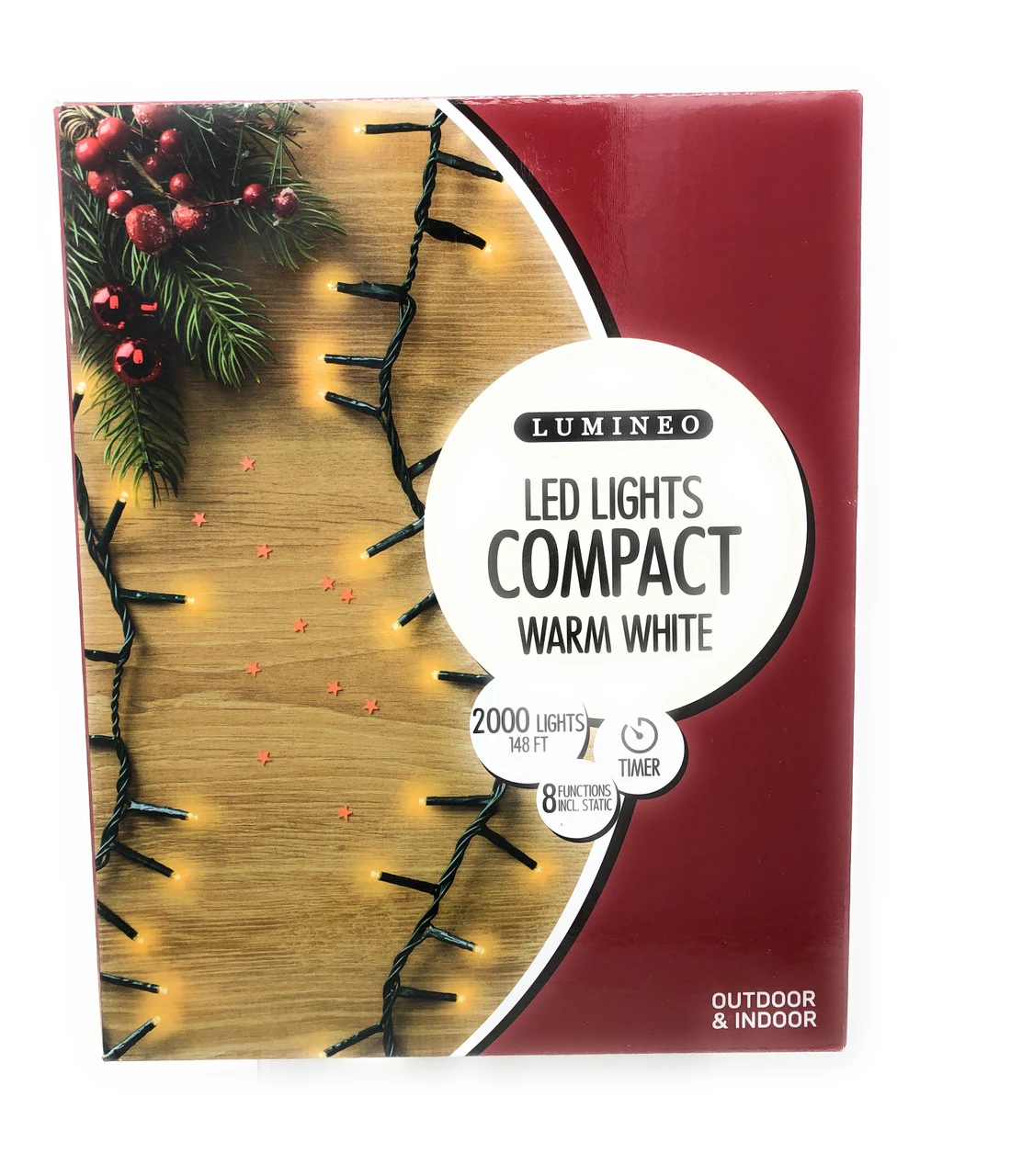 Lumineo 2000 LED Warm White Compact Lights Green Wire 1 Lumineo 2000 LED Warm White Compact Lights Green Wire