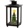 Black Holiday Lit Lantern