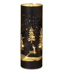 Large Enchanted Forest Glass Luminary Light