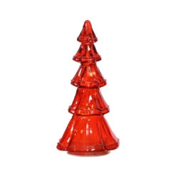 Lumineo Tall Micro LED Red Tree
