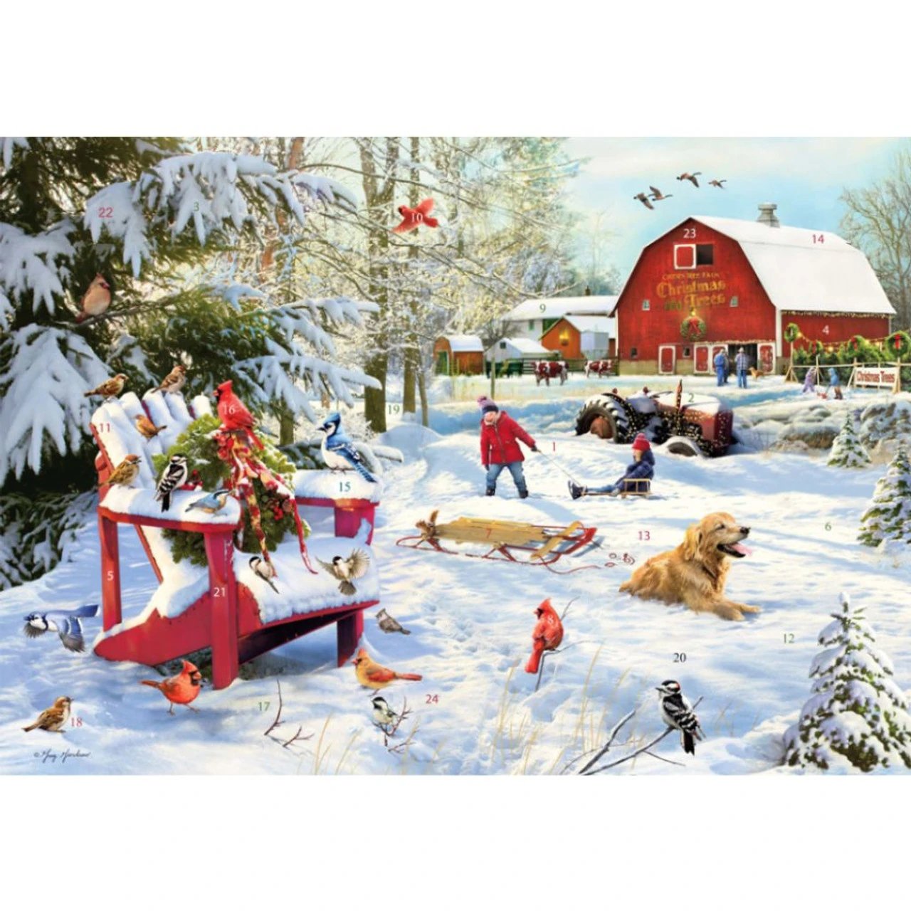 The Farm At Christmas Paper Christmas Advent Calendar 1 The Farm At Christmas Paper Christmas Advent Calendar