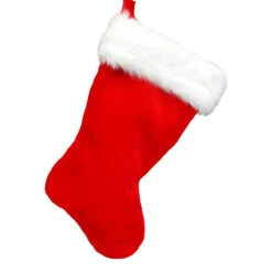 Kurt Adler 20" Classic Red And Faux Fur Stocking