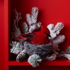 Feather Cardinal Figurine -Christmas Loft Shop 211661 2 44274.1726509774