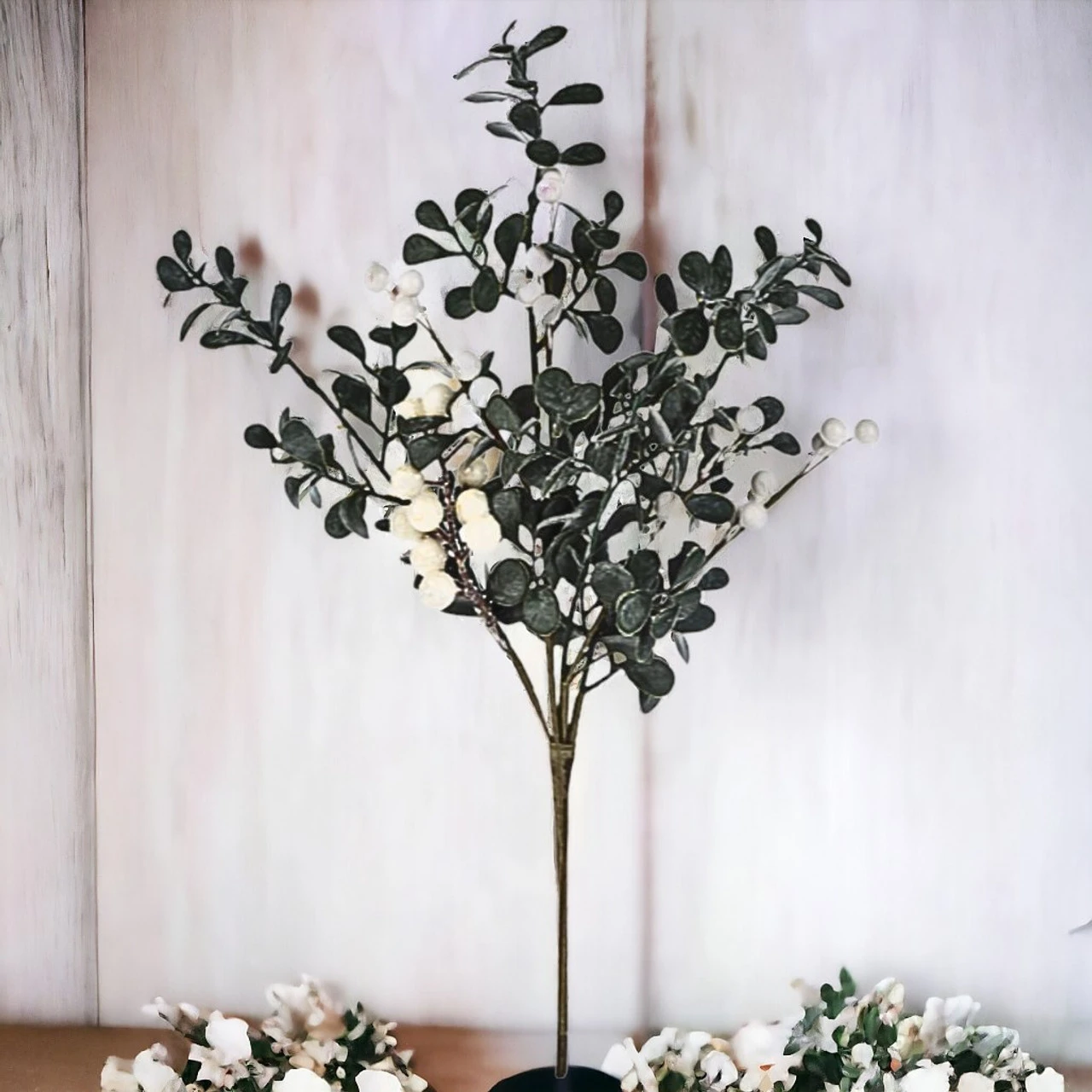 Winterberry Spray With White Berries 2 Winterberry Spray With White Berries - Image 2