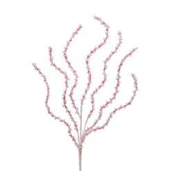 Pink And White Chenille Peppermint Twist Spray