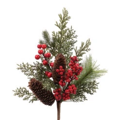 Pine Spray With Berries And Pinecones 5 Pine Spray With Berries And Pinecones -Christmas Loft Shop 215177 1 26900.1726779742