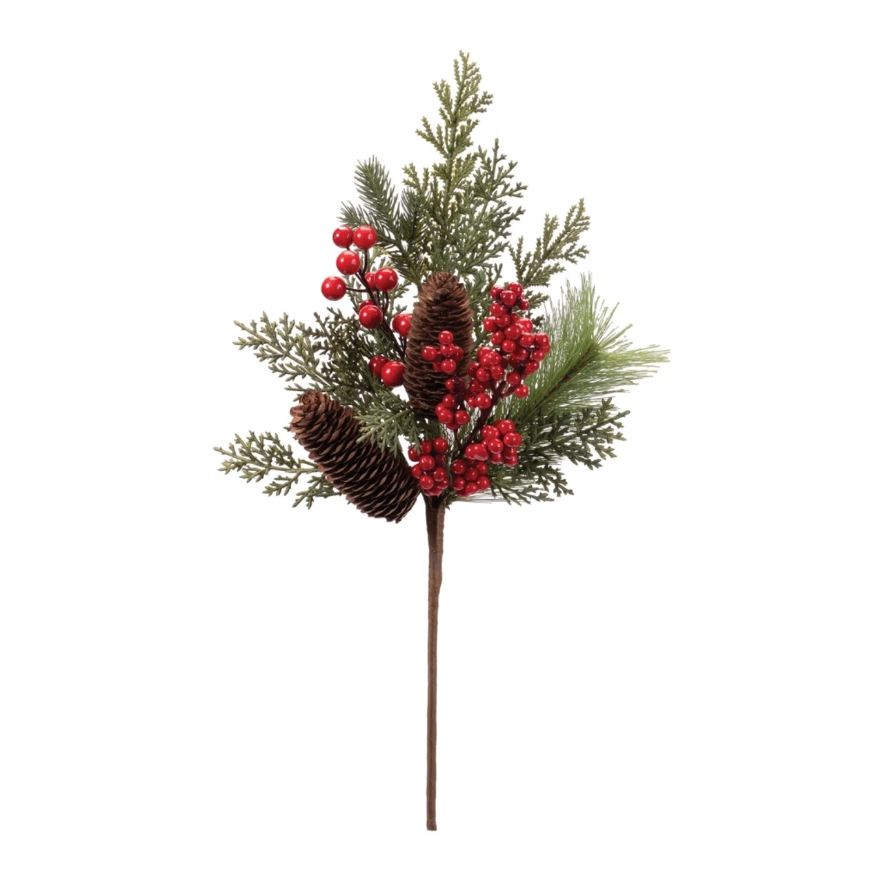 Pine Spray With Berries And Pinecones 1 Pine Spray With Berries And Pinecones