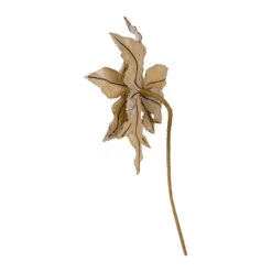 Kurt Adler Champagne Metallic Glittered Floral Pick -Christmas Loft Shop 219596 2 80386.1750274290