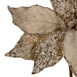 Kurt Adler Champagne Metallic Glittered Floral Pick -Christmas Loft Shop 219596 4 37492.1750274290