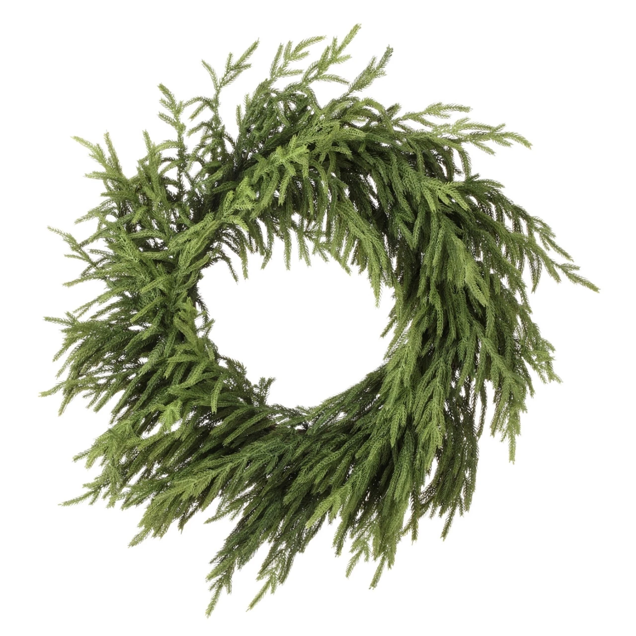 30in Just Cut Natural Touch Norfolk Pine Wreath 1 30in Just Cut Natural Touch Norfolk Pine Wreath