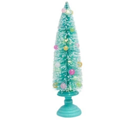 15.5 Inch Blue Illuminated Holiday Tree Decor
