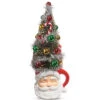Bottle Brush Tree Santa Mug