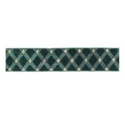 Green Plaid Wire Ribbon