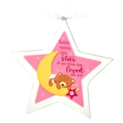 Pink Star Baby Ornament