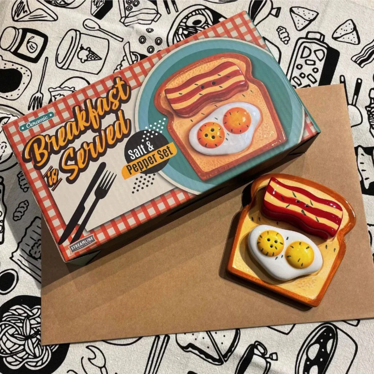 Breakfast Is Served Salt & Pepper Shaker Set 3 Breakfast Is Served Salt & Pepper Shaker Set - Image 3