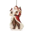 5" Santa Ornament Holding A Sack Full Of Toys