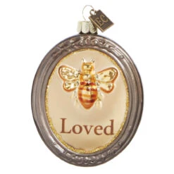 Silver And Gold Bee Loved Charm Ornament