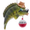 Kurt Adler "Kiss My Bass" Bass Fishing Ornament