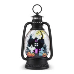 Double-Sided Halloween And Christmas Water Globe Lantern