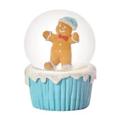 Gingerbread Dome With Cupcake Base - Blue