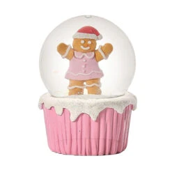 Gingerbread Dome With Cupcake Base - Pink