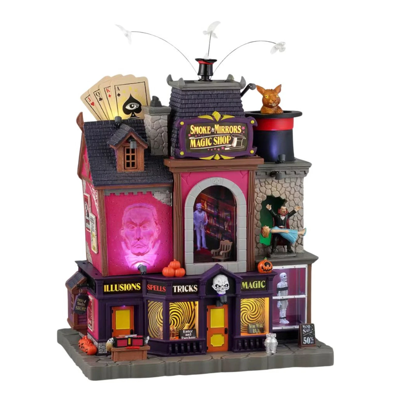Lemax - Spooky Town - Smoke & Mirrors Magic Shop 1 Lemax - Spooky Town - Smoke & Mirrors Magic Shop