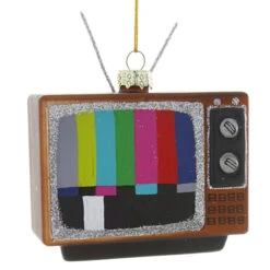 Cody Foster & Co - Vintage Television Blown Glass Ornament