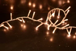 Lumineo 500 LED Warm White Compact Lights Transparent Wire -Christmas Loft Shop 500CompactWarmTrans2 34741.1543509321