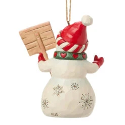 Jim Shore - Heartwood Creek - Snowman Peace And Joy Ornament -Christmas Loft Shop 517302 2 28871.1746639654