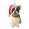 Jim Shore - Heartwood Creek - Christmas Dog Frenchie Ornament