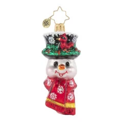 Snowman Worth Flocking To Gem Ornament
