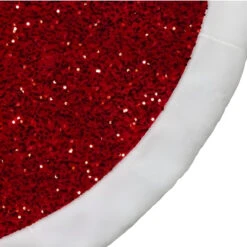 Kurt Adler Red Sequined Tree Skirt 6 Kurt Adler Red Sequined Tree Skirt -Christmas Loft Shop 54in Red Sequined Tree Skirt 3 63562.1715866120