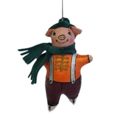 Handmade Ukrainian Pig Ornament