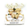 Personalized Reindeer Family Of 4 Ornament