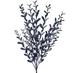 22" Glitter/Sequin Boxwood Spray