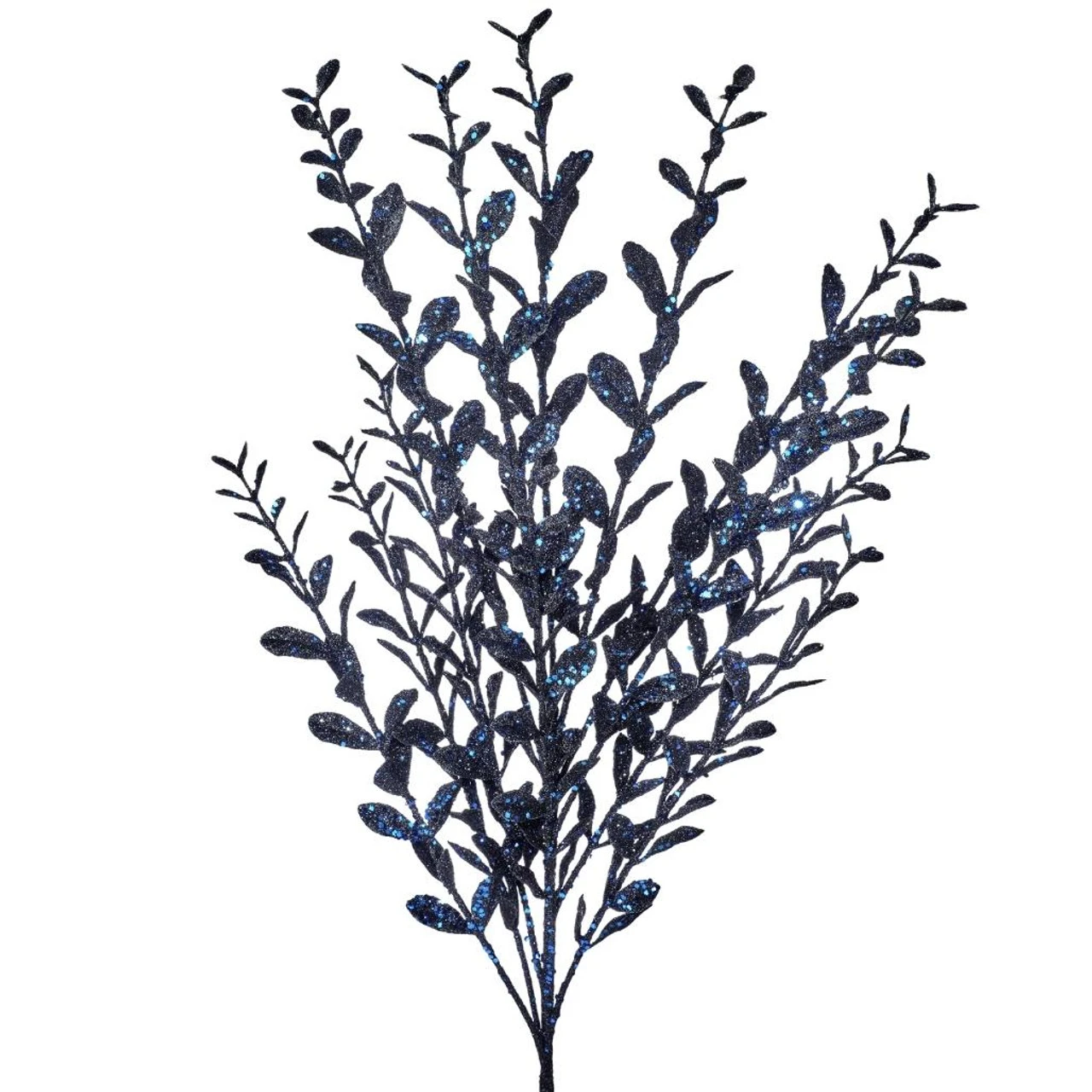 22" Glitter/Sequin Boxwood Spray 1 22" Glitter/Sequin Boxwood Spray