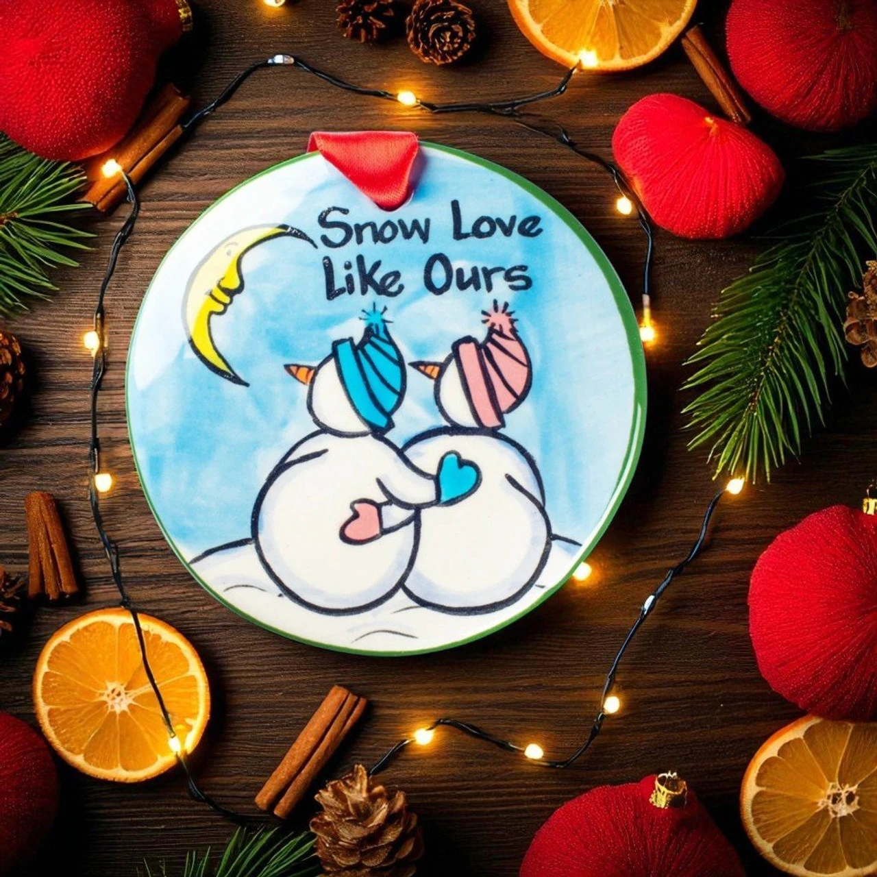 The Nola Watkins Collection Snow Love Like Ours Ornament 2 The Nola Watkins Collection Snow Love Like Ours Ornament - Image 2