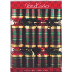 Festive Plaid Christmas Crackers